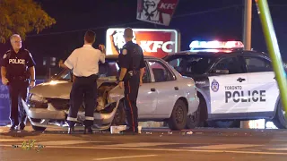 Toronto: Early arrival at scene of two vehicle accident 8-31-2019