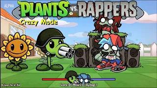 CRAZY MODE | Plants vs.Rappers Full Week (ALPHA) + Bonus Song [FNF Mod/HARD]