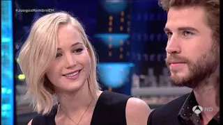 Primera Parte Liam Hemsworth, Josh Hutcherson y Jennifer Lawrence  en "El  Hormiguero"