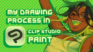 My Drawing Process in CLIP STUDIO PAINT! | Speedpaint