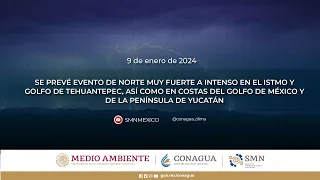 9 de enero de 2024 #Pronóstico del tiempo 08:00 h.