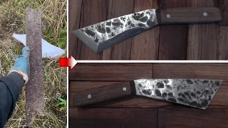 Ковка ножа НДК  17 из рессоры   Forging knife NDK 17