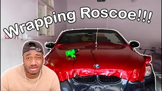 Wrapping my Car for the First Time !! True Blood Red BMW 335 E93