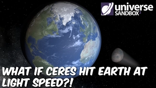 What if Ceres hit Earth at Lightspeed?!