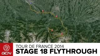 Tour De France 2014 Stage 18 Route