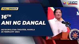 16th Ani ng Dangal (Speech) 02/20/2024