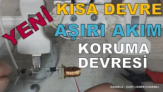 AŞIRI AKIM ( KISA DEVRE ) KORUMA DEVRESİ. IRFZ44 İLE BASİT KISA DEVRE KORUMA DEVRESİ NASIL YAPILIR