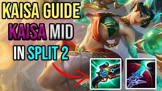 HOW to play KAI'SA MID IN SPLIT 2 | Kai'sa Guides 14.10 Season 14