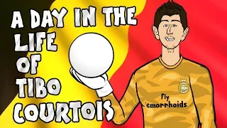 🧤A Day in the Life of Tibo Courtois!🧤 (PSG vs Real Madrid 3-0 Champions League Parody)