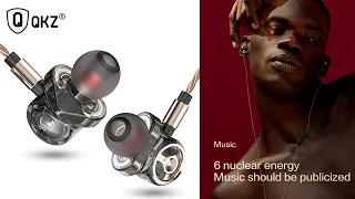 QKZ CK10 In Ear Earphone With Microphone.6 Dynamic Driver Unit Headsets/Best Sound Quality Earbuds