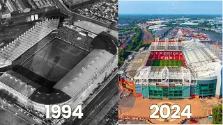 Premier League Stadiums 30 Years ago & Now