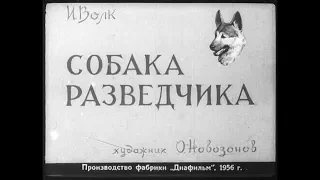 Диафильм И.Волк - Собака разведчика (1956)