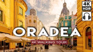 Oradea, Romania Walking Tour | Most Photogenic City in Transylvania - 4K HDR - 3D Binaural Sound!