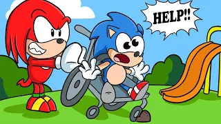 BABY SONIC IN TROUBLE! | Very Sad Story But Happy Ending