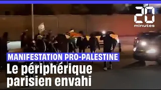 Manifestation pro-Palestine : Le périphérique envahi par des manifestants #shorts