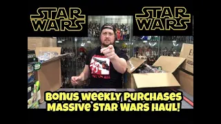 Massive Star Wars Action Figure Haul! Bonus Weekly Purchases 100's of Figures! I Have Lost My Mind!