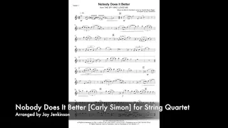 Nobody Does it Better [Carly Simon] - String Quartet