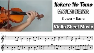 [Free Sheet] Kokoro No Tomo - Mayumi Itsuwa [Violin Sheet Music]