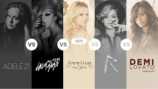 21 VS Born This Way VS Femme Fatale VS Talk That Talk VS Unbroken || 2011 Album Battle ⭐