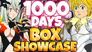 1000 DAYS PLAYED! FULL BOX SHOWCASE AND HOW MUCH I SPEND! | Seven Deadly Sins: Grand Cross