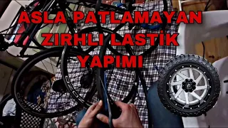 Zırhlı Dış Lastik Yapımı Tekerleriniz Asla Patlamayacak