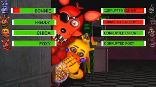 [SFM FNaF] Rockstar vs Corrupted WITH Healthbars