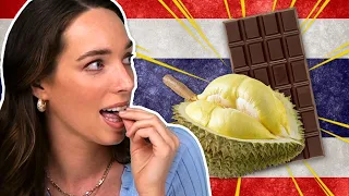 Irish People Try Thai Chocolate (Durian Chocolate!)