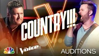 Country Singer Ben Allen Takes On Brooks & Dunn's "Red Dirt Road" - The Voice Blind Auditions 2020