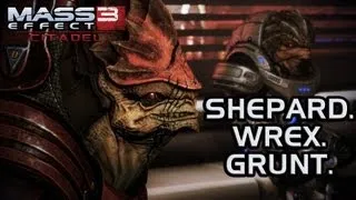 Mass Effect 3 Citadel DLC: Shepard. Wrex. Grunt. (MaleShep version)