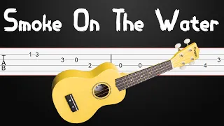 Ukulele EASY - Smoke On The Water - How to play on ukulele (Ukulele Tabs)