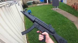 test firing semi metal MP5 gel blaster