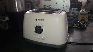 Toaster Gorenje T900RL - полуга за укључење тостера неће да се забрави електромагнет не добија напон