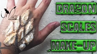 Halloween Make Up tutorial Dragon Scales