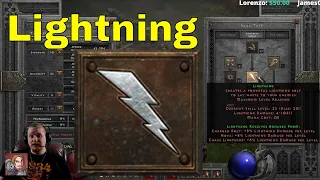 D2R Skills & Abilities - Lighting (Sorceress Lightning Spells)