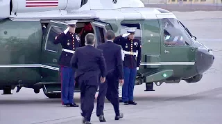 Marine One Helicopter – President Barack Obama Takes Off