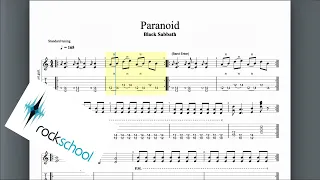 Paranoid Rockschool Hot Rock Grade 3 Guitar