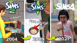 AMAZING Food Details In The Sims (Sims 2 vs Sims 3 vs Sims 4)