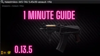 Gunsmith Part 2 Escape From Tarkov 0.13.5 patch Build Fast Guide Mechanic #eft