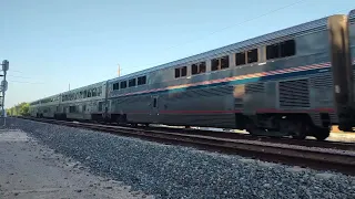 Fast Amtrak 1 Sunset Limited 1 hour early, Missouri City TX 7/4/22