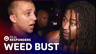 Major Weed Bust After Suspect Caught Drinking In Public | Cops | Real Responders