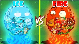 Tournament All FIRE & ICE Plants - Who Will Win? - Pvz 2 Plant vs Plant