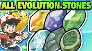 How & Where to Get ALL Evolution Stones in Pokémon Let's Go Pikachu and Eevee