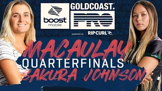 Bronte Macaulay vs Bettylou Sakura Johnson | Boost Mobile Gold Coast Pro - Quarterfinals Heat Replay