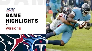 Texans vs. Titans Week 15 Highlights | NFL 2019