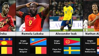Football Players with African Origin that Plays For European National Teams