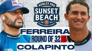 Italo Ferreira vs Crosby Colapinto | Hurley Pro Sunset Beach 2024 - Round of 32