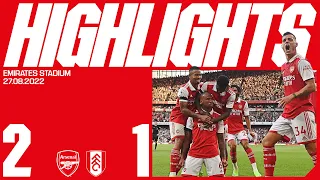 HIGHLIGHTS | Arsenal vs Fulham (2-1) | Odegaard and Gabriel make it four wins from four!