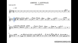 AMENO SAX - LADYNSAX - BASI E SPARTITI - BACKING TRACK SAX - videospartito - sheet music