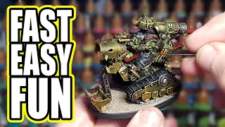 Miniature Painting in UNDER 13 Minutes - Ork Kitbash