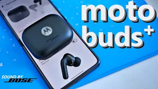 Moto Buds+ | Цікава новинка з топовим звуком від Bose! | Огляд фірмового застосунку, тест мікрофонів